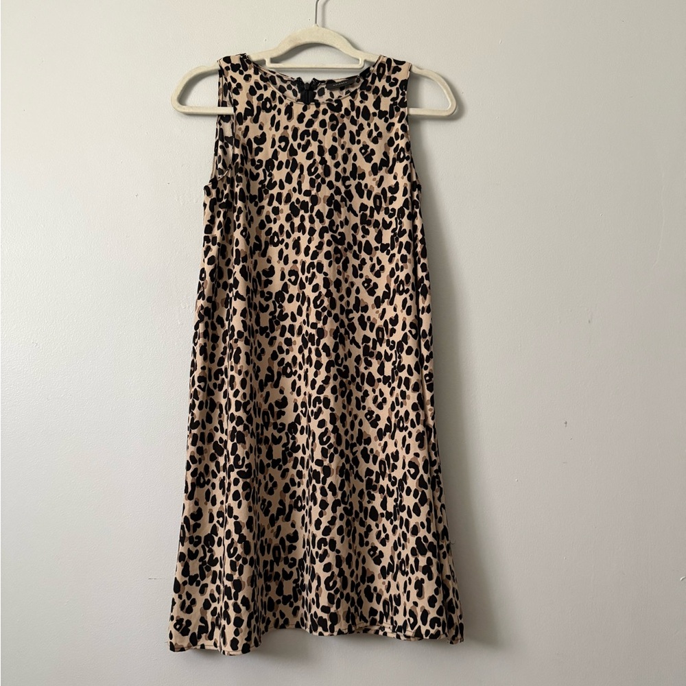 Halogen Leopard Animal Print A-Line Shift Dress